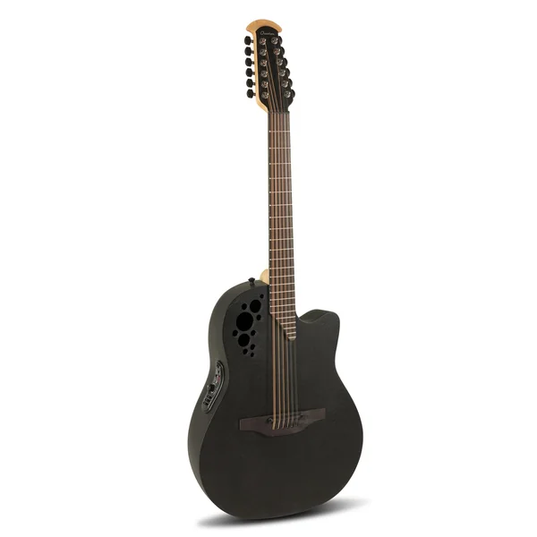 Ovation E-Acoustic Guitar Elite TX Deep Contour Cutaway 12-string - Black Textured (2058TX-5-G)