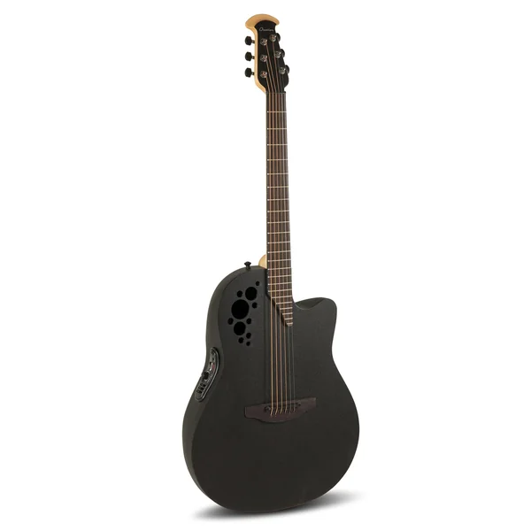 Ovation E-Acoustic Guitar Elite TX Mid Cutaway - Black Textured (1778TX-5-G)