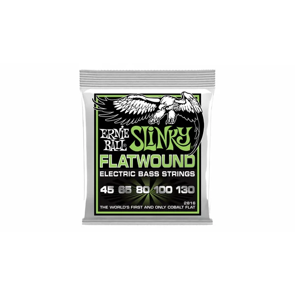 P02816 5-String Regular Slinky Flatwound Electric Bass Strings 45-130 - jeu de 5 cordes
