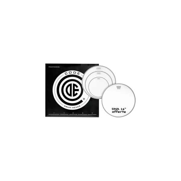 Pack CODE Dna 10"/12"/16" Clear + Dna 14" Coated