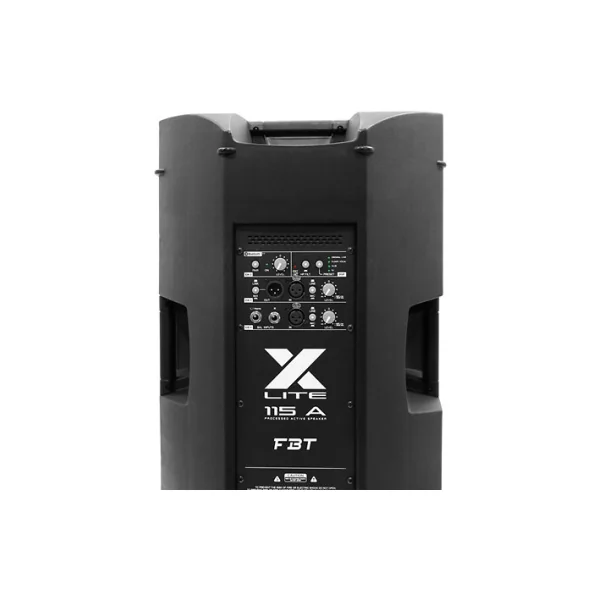 Pack enceintes actives 15” 1500W Bluetooth – FBT X-LITE 115A (la paire) avec pieds et housses