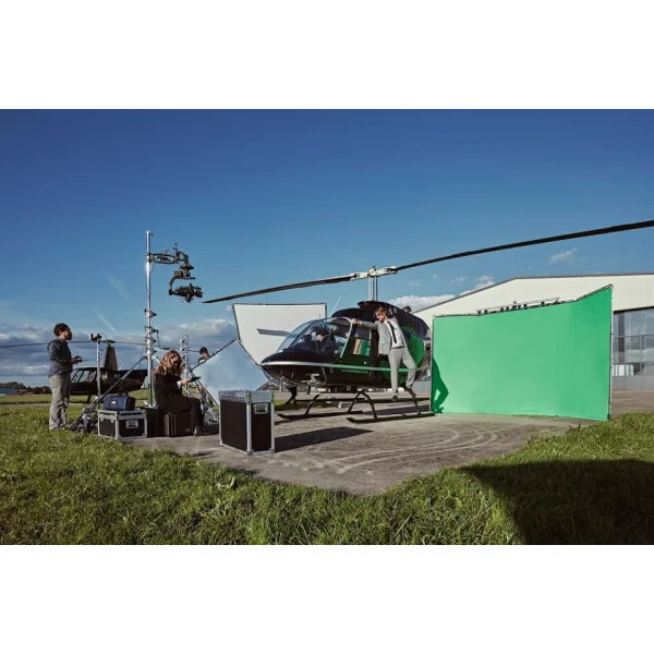 Panaramic Background Chroma Key Green 4m