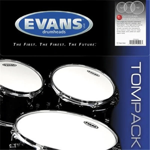 Peaux de Tom Evans G1 Transparentes Standard 12 13 16