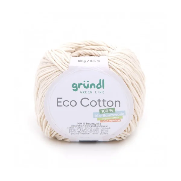 Pelote de coton organique ECO COTTON - Gründl