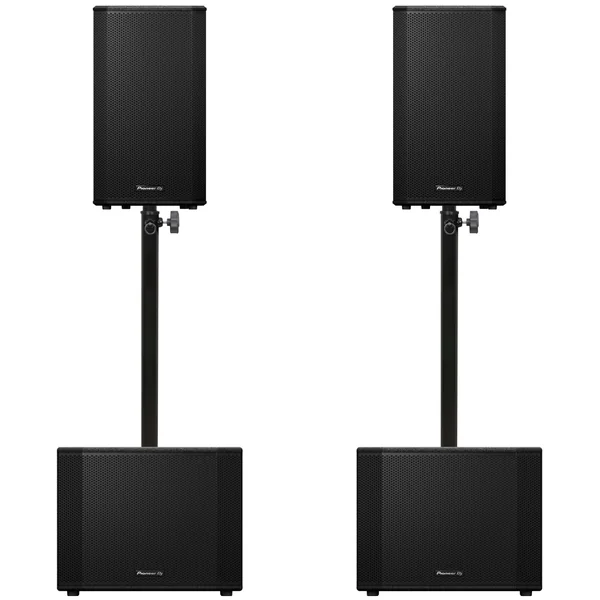 Pioneer DJ 2x XPRS-1152ST + 2x XPRS-122 Bundle