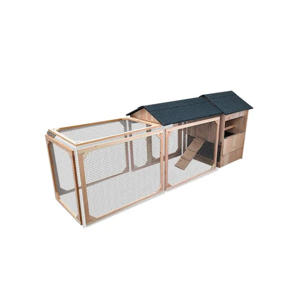 Poulailler avec Enclos Cabourg 5 Poules Douglas 19 mm Abri Poules Volaille