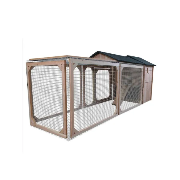 Poulailler avec Enclos Cabourg 5 Poules Epicéa 19 mm Abri Poules Volaille