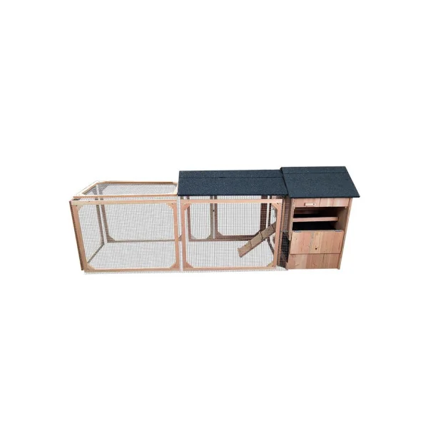 Poulailler avec Enclos Cabourg 5 Poules Epicéa 19 mm Abri Poules Volaille