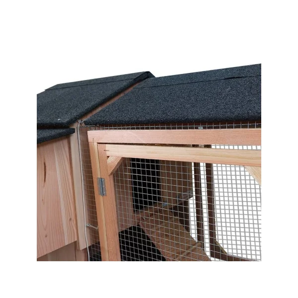 Poulailler avec Enclos Cabourg 5 Poules Epicéa 19 mm Abri Poules Volaille