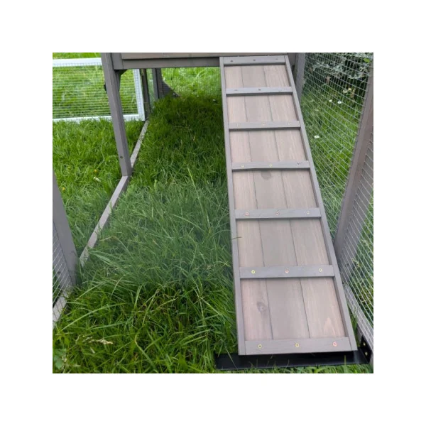 Poulailler Sore 4 à 6 Poules Poulailler Mobile Déplaçable avec Toit Shingle et Polycarbonate