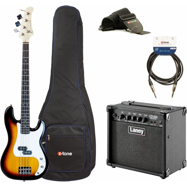PRB +LANEY LX15B +CABLE +HOUSSE +COURROIE + Housse basse éco - 3 tone sunburst