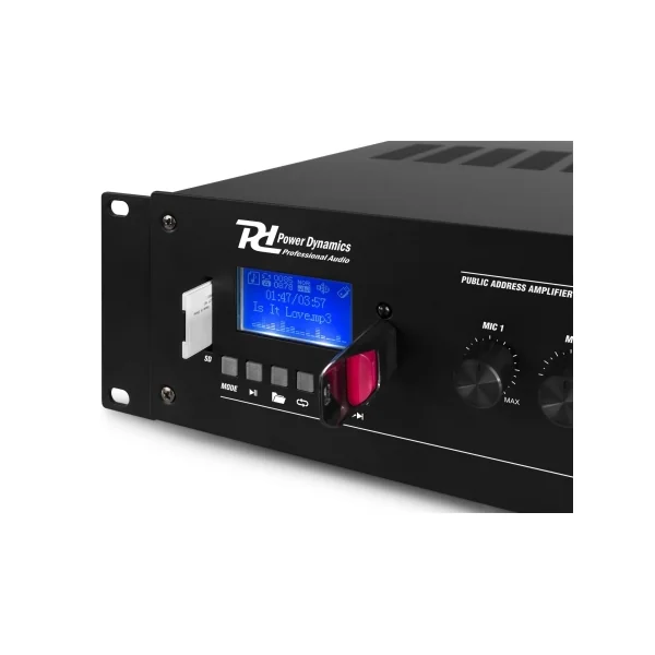 PRM60 Power Dynamics - Amplificateur de puissance mixer USB bluetooth 100V - 8 ohms 60W