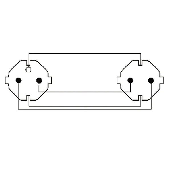 ProCab Shuko power forlænger kabel 3x1,5 mm2 1,5m