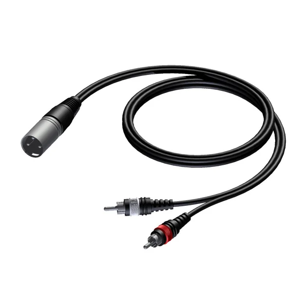 ProCab signalkabel XLR han > 2 x RCA - 1,5 m