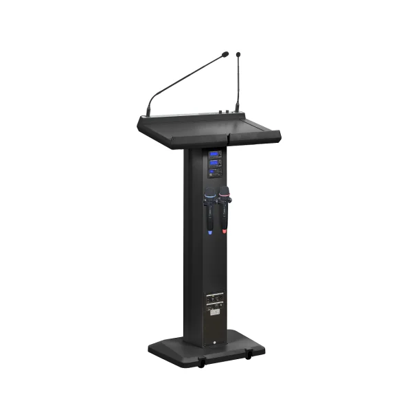 Pupitre de conférence amplifié sans fil LECTERN PRO – 250 W – Batterie longue durée