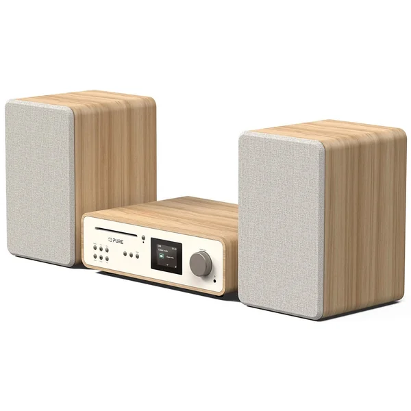 Pure Classic Stereo Hi-Fi System – DAB+, CD, Bluetooth, 100W, Egetræ