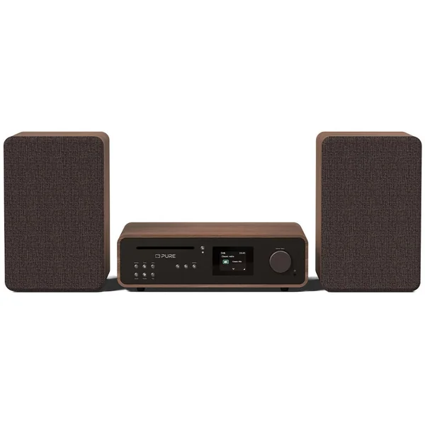 Pure Classic Stereo Hi-Fi System – DAB+, CD, Bluetooth, 100W, Valnød