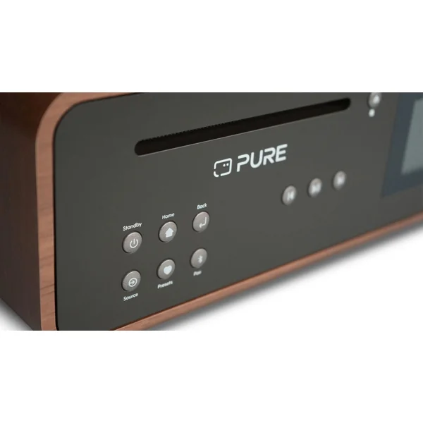 Pure Classic Stereo Hi-Fi System – DAB+, CD, Bluetooth, 100W, Valnød