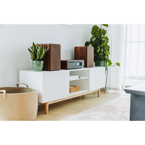 Pure Classic Stereo Hi-Fi System – DAB+, CD, Bluetooth, 100W, Valnød