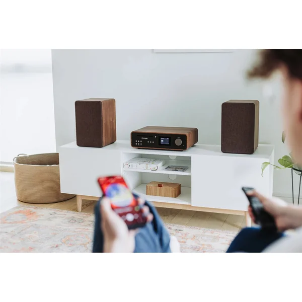 Pure Classic Stereo Hi-Fi System – DAB+, CD, Bluetooth, 100W, Valnød