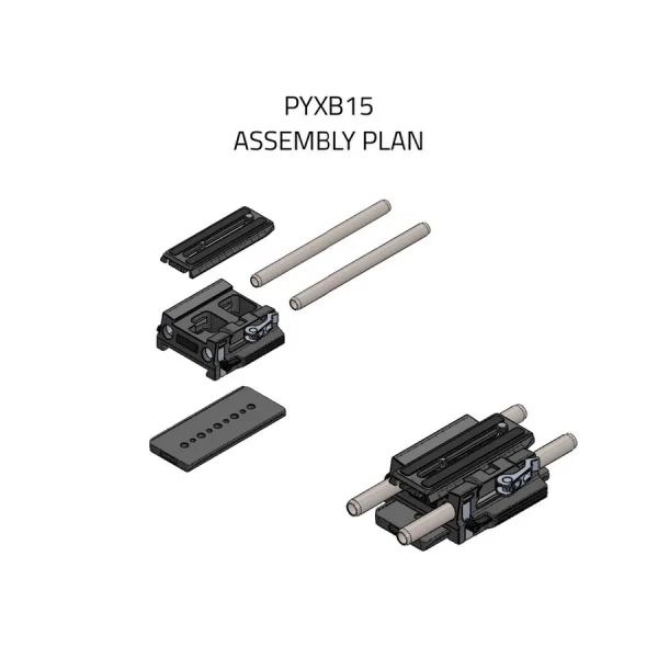PYXB15 - Baseplate 15mm LWS for PYXIS 6K