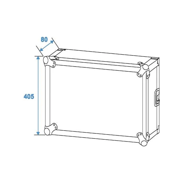 Rack Amplificateur 8 Unit avec Roues (45cm)