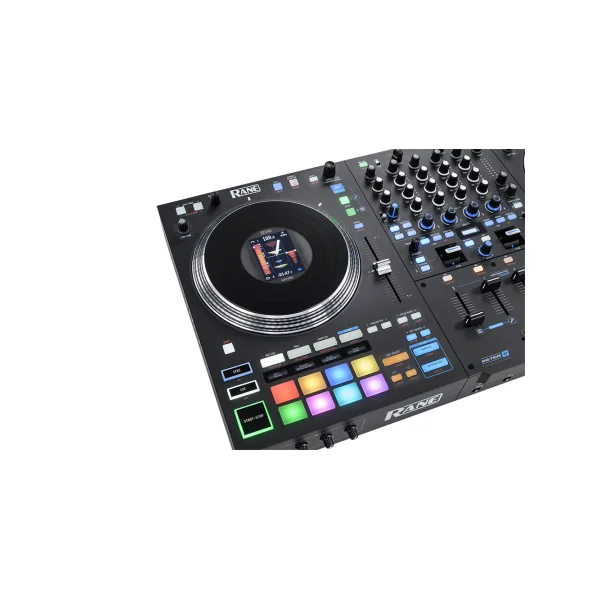 Rane DJ Performer Contrôleur DJ motorisé 4 voies, plateaux motorisés, stems Serato, 16 pads