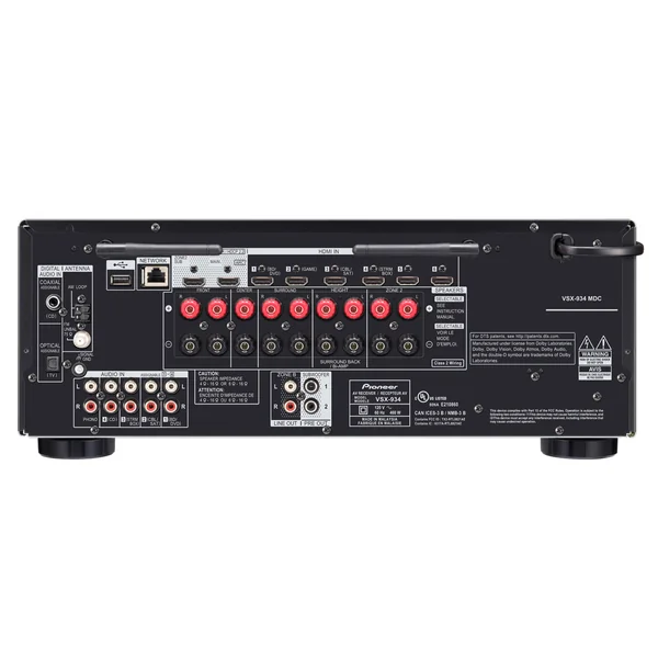 RETURVARE - Pioneer VSX-935 Récepteur 7.2 canaux (Noir, 7x165W)