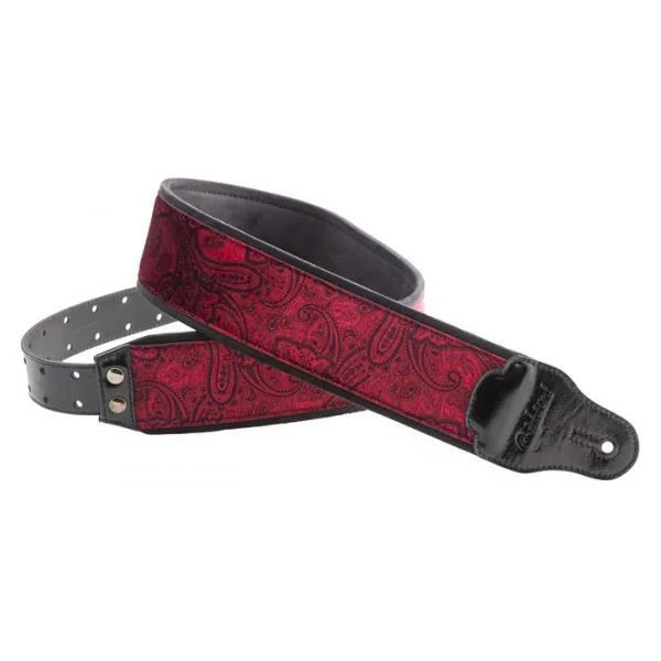 Righton J-Paisley velvet strap red