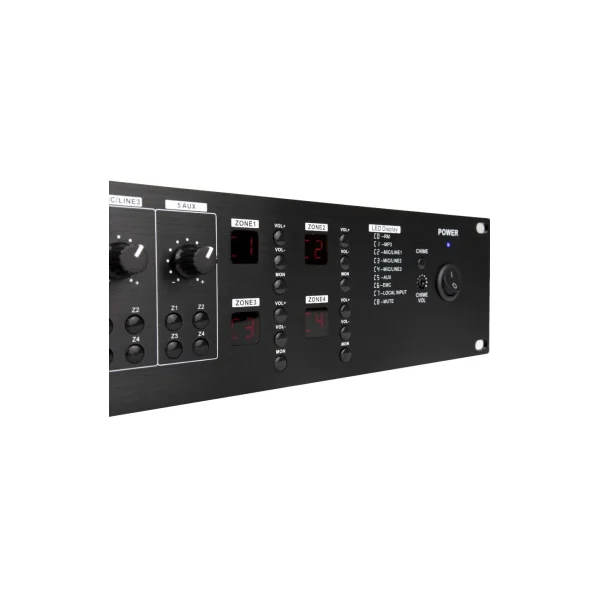 RONDSON AMX-4500 – Amplificateur mélangeur 4 zones 4 × 500 W avec lecteur multimédia intégré