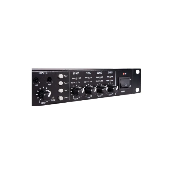 RONDSON MX-404 – Préamplificateur mélangeur matriciel 4 canaux / 4 zones avec lecteur multimédia