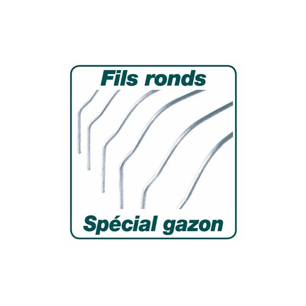 Râteau multi-services fil rond 20 dents manche bois certifié PEFC 100%