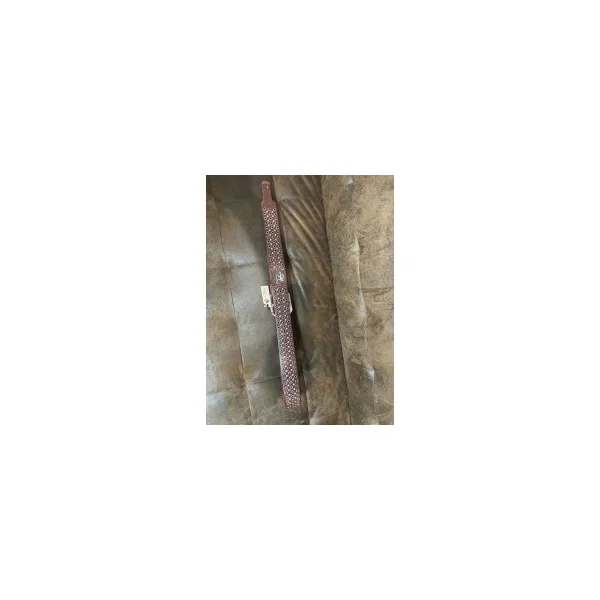 Sangle Leather Legends 1 3/4" Hellion Walnut W/Antique Hardware Red Monkey
