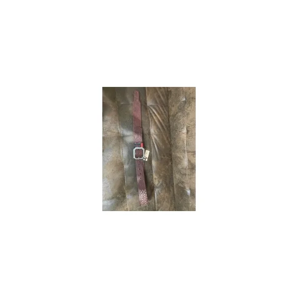 Sangle Leather Legends 1 3/4" Hellion Walnut W/Antique Hardware Red Monkey