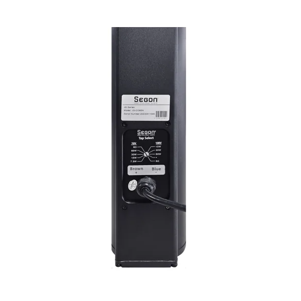 SEGON JS-CO60 – Colonne acoustique 60 W ligne 100 V IP55 (blanc ou noir)