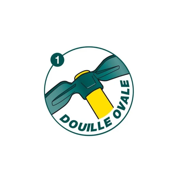 Serfouette forgée Duopro – panne et langue, manche bois 130 cm - leborgne
