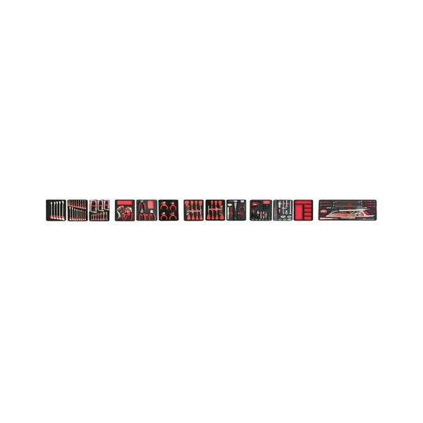 Servante PROLINER 6 tiroirs garnie 177 pièces MOB