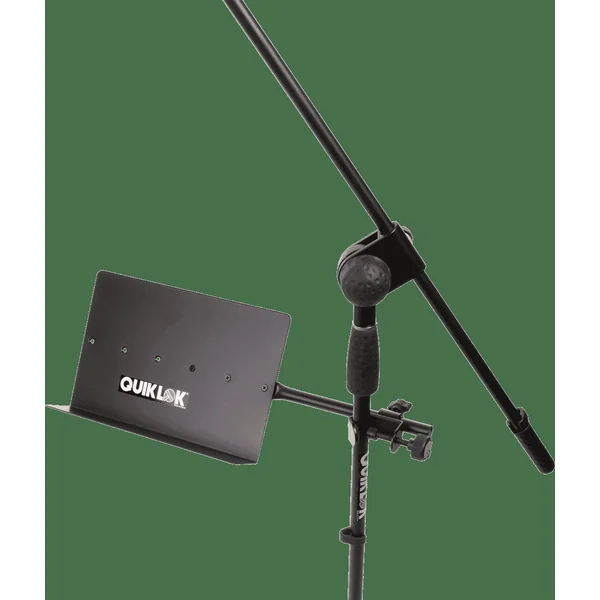 Sheet music support with clamp - black