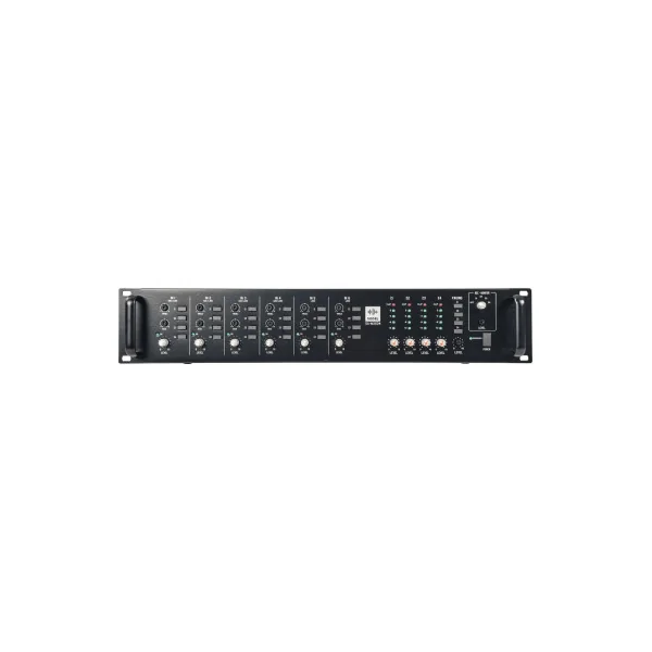 SODEL SA-MAT604 – Préamplificateur / Table de mixage matricielle Public Address 6 canaux – 4 zones