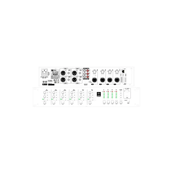 SODEL SA-MAT604 – Préamplificateur / Table de mixage matricielle Public Address 6 canaux – 4 zones