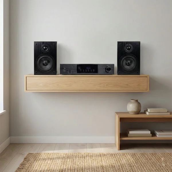 SoundMate HBS-05 Enceintes Bibliothèque & Amplificateur HiFi