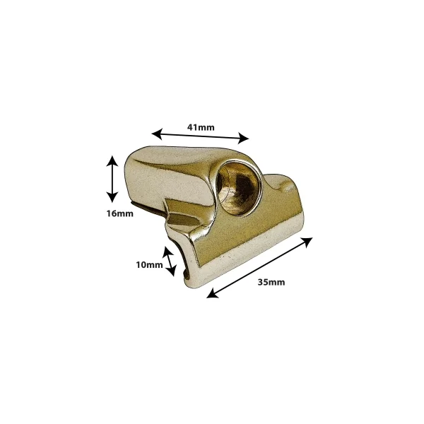SPAREDRUM DC9BR Crochet Cercle Grosse Caisse Die Cast Gold / Rubber (x1)