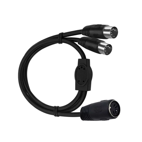 Splitter midi 1 Din 5 broches femelle vers 2 mâles 30cm