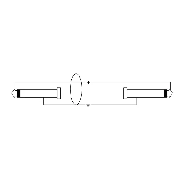 Standard - Straight/Angled jack - 3m