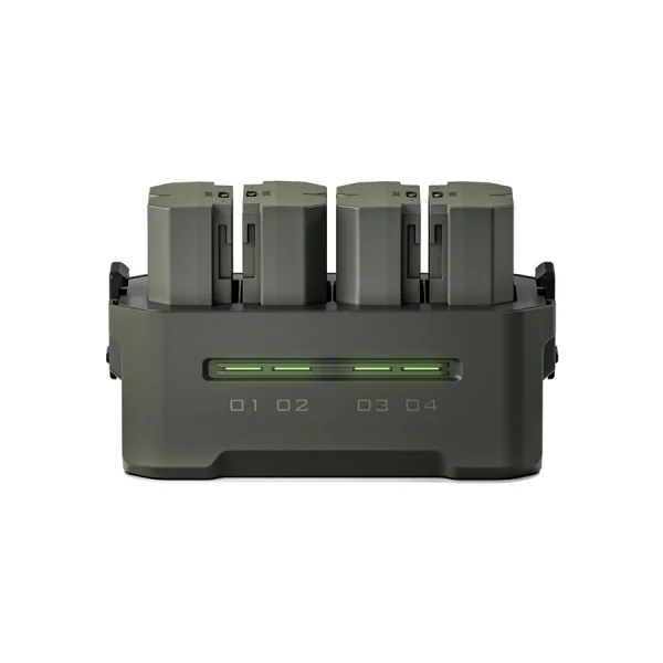Station de charge portable avec 4 batteries