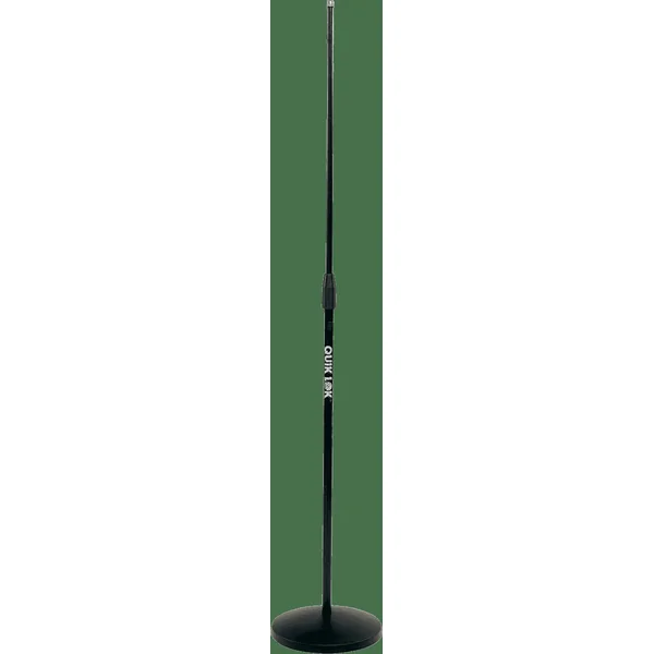Straight microphone stand, round base
