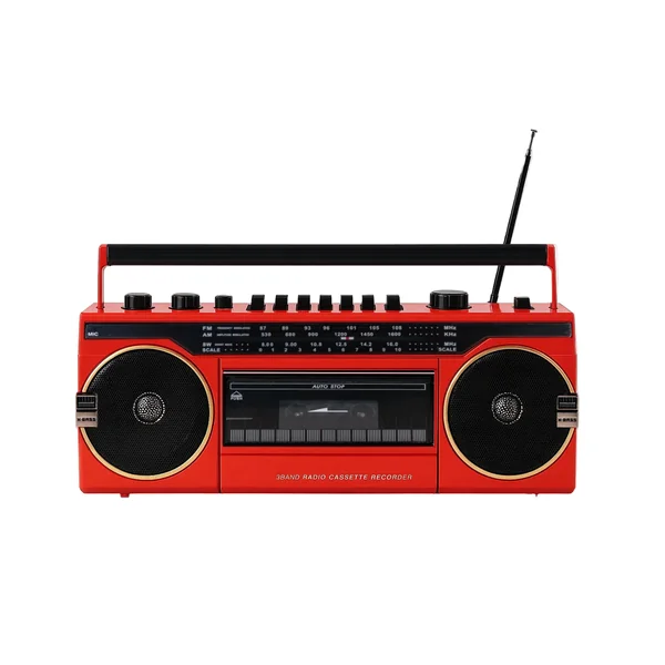 Studio 57 - Lecteur de cassettes avec FM & Bluetooth, Rouge + Cassette