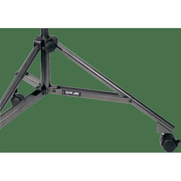 Studio microphone stand with casters