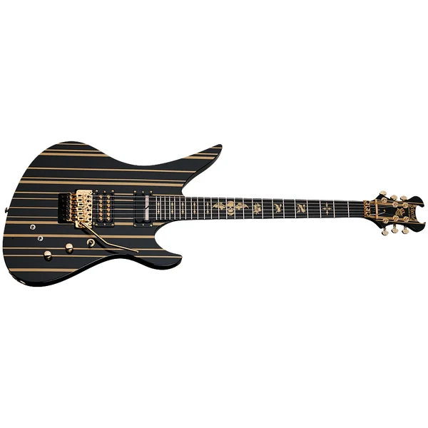 Synyster Custom-S - black w/ gold stripes