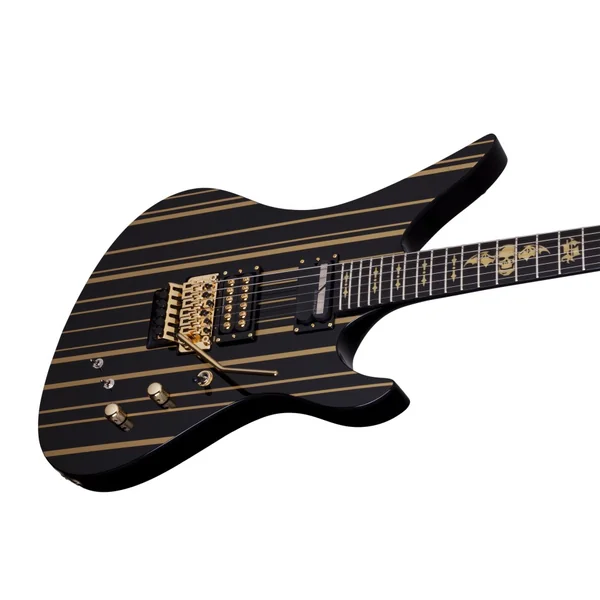 Synyster Custom-S - black w/ gold stripes